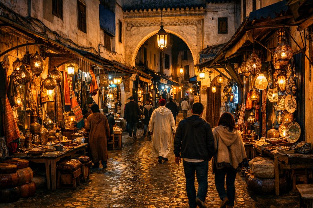 Tanger by night La Médina